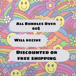 Bundles Over 40$ Will recieve discounted shipping!